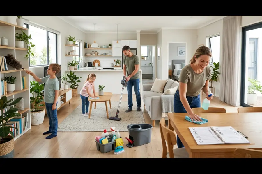 Easy Room-by-Room Cleaning Checklist for Busy Families