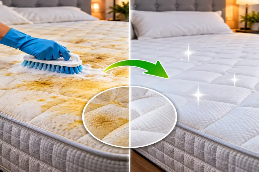 How to Remove Old Yellow Stains From a Mattress?